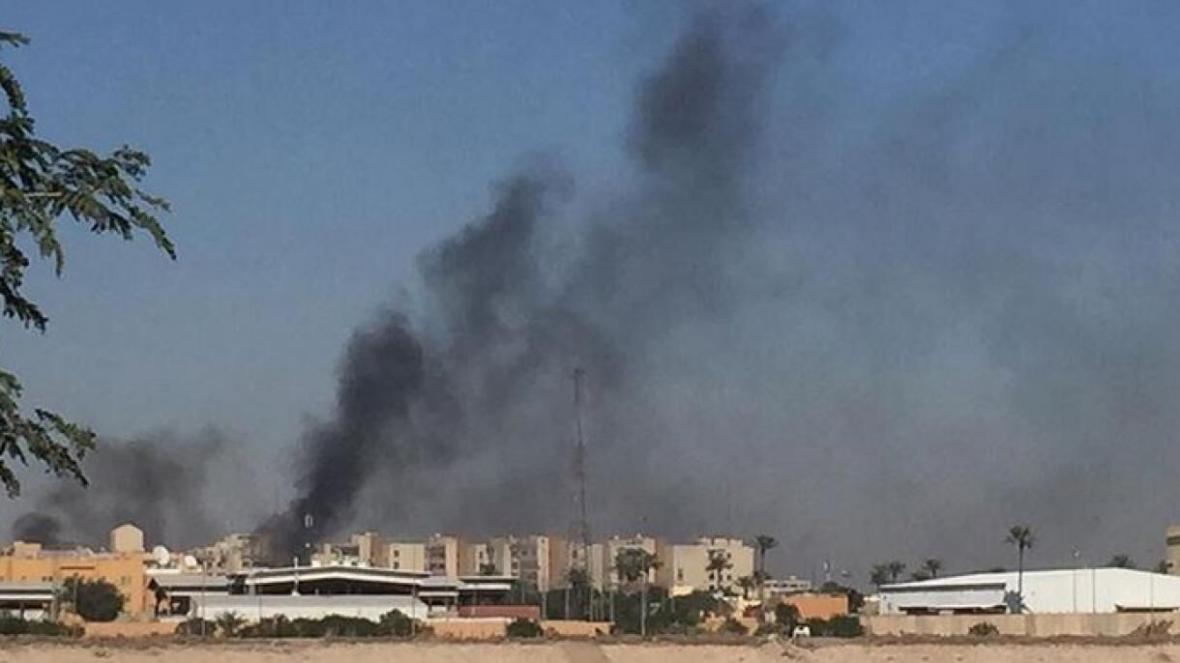خبرنگاران منطقه امنیتی سبز بغداد با راکت کاتیوشا هدف نهاده شد