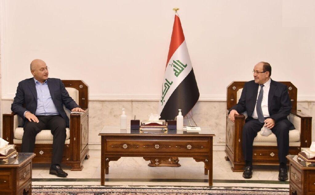 خبرنگاران صالح و المالکی درباره برگزاری انتخابات زودهنگام عراق گفت وگو کردند